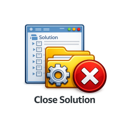Close Solution - Close Folder